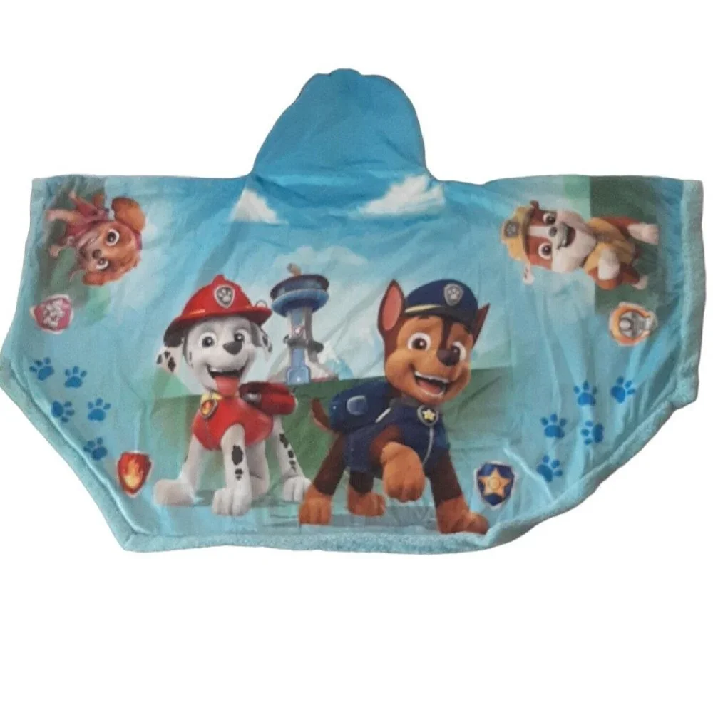 Kids Terry Hooded Towel Blanket Paw Patrol